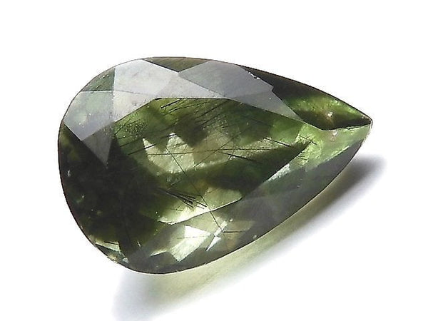 [Video][One of a kind] High Quality Ludwigite in Peridot Loose stone Faceted 1pc NO.46