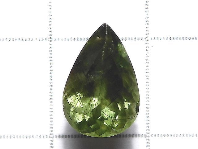 [Video][One of a kind] High Quality Ludwigite in Peridot Loose stone Faceted 1pc NO.46