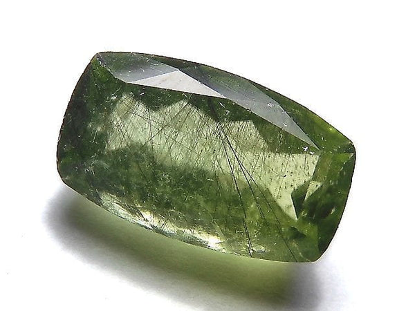 [Video][One of a kind] High Quality Ludwigite in Peridot Loose stone Faceted 1pc NO.47