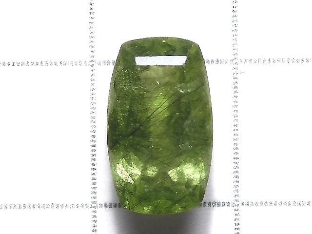 [Video][One of a kind] High Quality Ludwigite in Peridot Loose stone Faceted 1pc NO.47