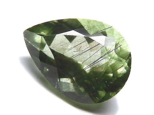[Video][One of a kind] High Quality Ludwigite in Peridot Loose stone Faceted 1pc NO.48