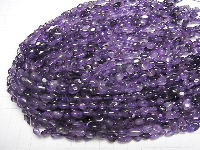 [Video]Amethyst AA+ Small Size Nugget 1strand beads (aprx.15inch/36cm)