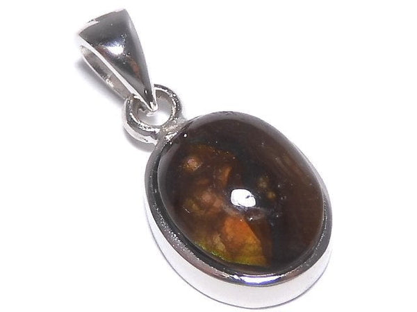 [Video][One of a kind] Mexico Fire Agate AAA- Pendant Silver925 NO.23