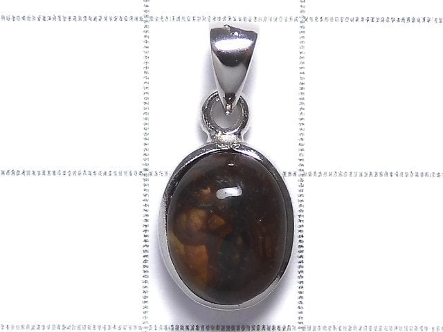 [Video][One of a kind] Mexico Fire Agate AAA- Pendant Silver925 NO.23