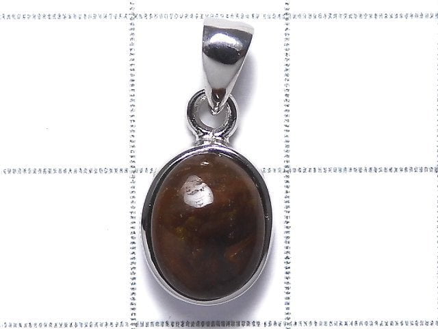 [Video][One of a kind] Mexico Fire Agate AAA- Pendant Silver925 NO.24