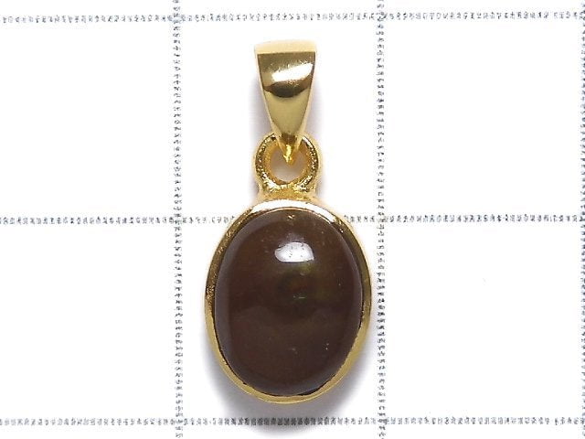 [Video][One of a kind] Mexico Fire Agate AAA- Pendant 18KGP NO.26