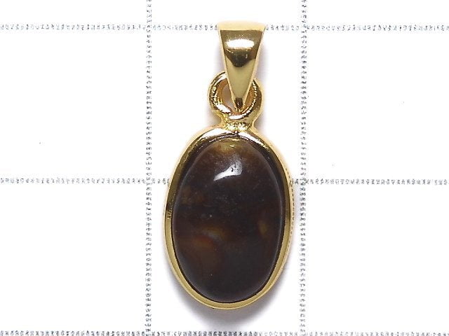 [Video][One of a kind] Mexico Fire Agate AAA- Pendant 18KGP NO.29