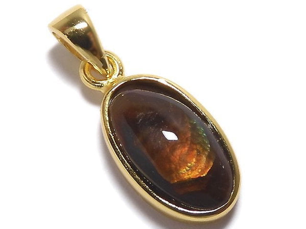 [Video][One of a kind] Mexico Fire Agate AAA- Pendant 18KGP NO.30