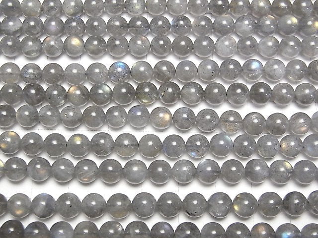 [Video]Labradorite AA+ Round 6.5mm 1strand beads (aprx.15inch/38cm)