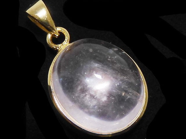 [Video][One of a kind] Morganite AAA Pendant 18KGP NO.125