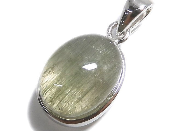 [Video][One of a kind] Actinolite in Quartz AAA Pendant Silver925 NO.21