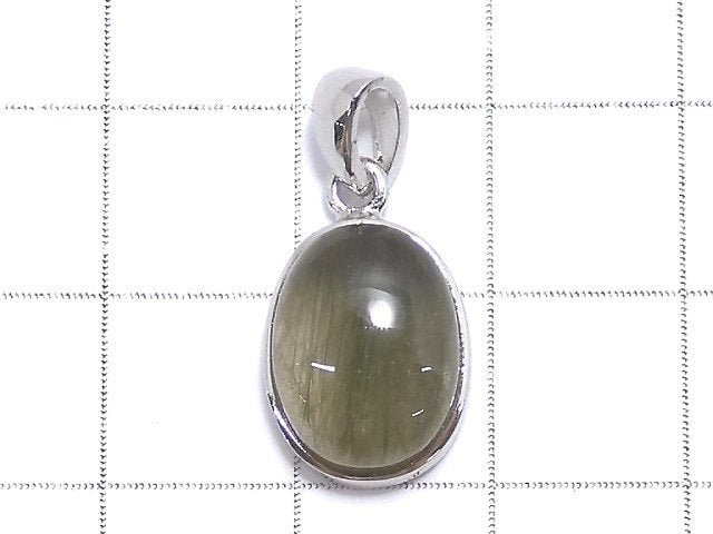 [Video][One of a kind] Actinolite in Quartz AAA Pendant Silver925 NO.22