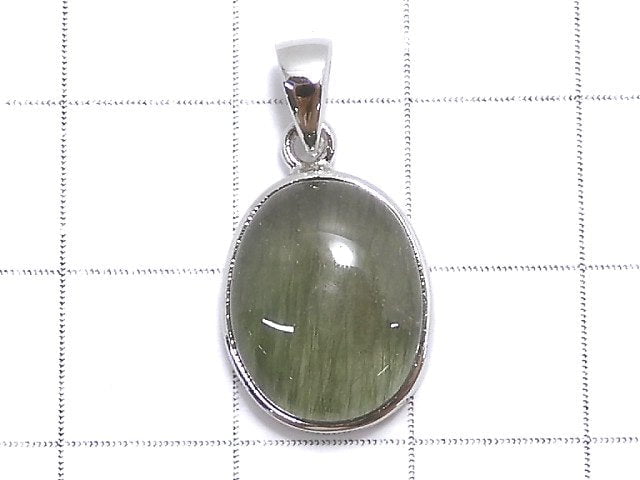 [Video][One of a kind] Actinolite in Quartz AAA Pendant Silver925 NO.23