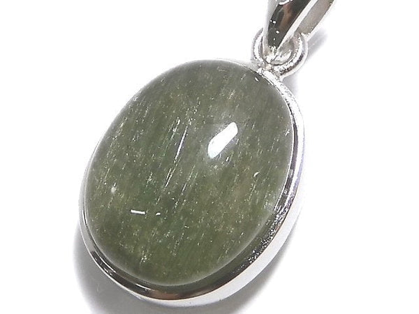 [Video][One of a kind] Actinolite in Quartz AAA Pendant Silver925 NO.25