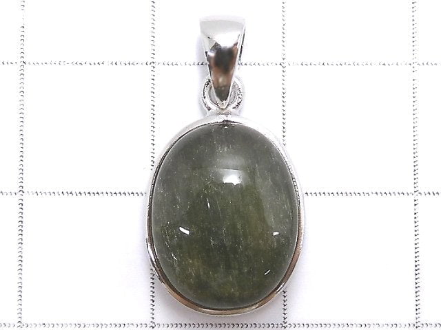 [Video][One of a kind] Actinolite in Quartz AAA Pendant Silver925 NO.25