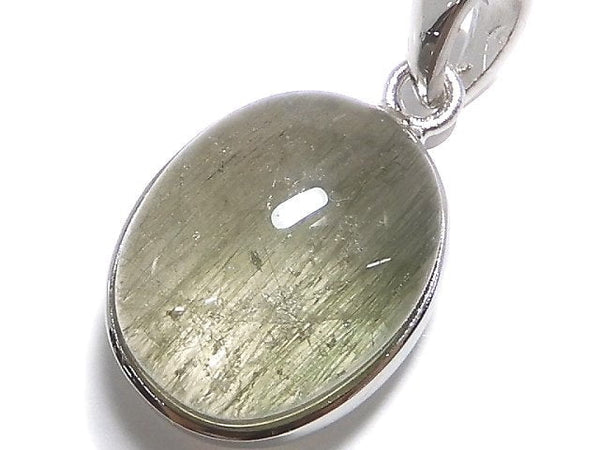 [Video][One of a kind] Actinolite in Quartz AAA Pendant Silver925 NO.26