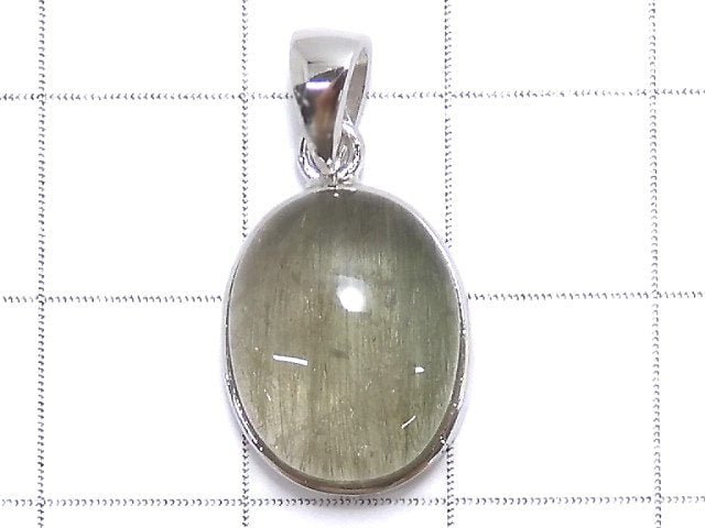 [Video][One of a kind] Actinolite in Quartz AAA Pendant Silver925 NO.26