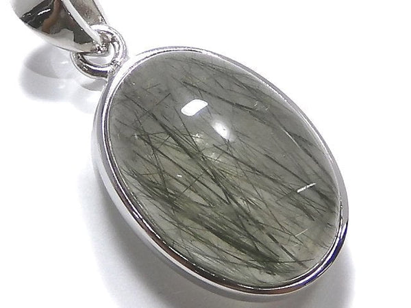 [Video][One of a kind] Actinolite in Quartz AAA Pendant Silver925 NO.28