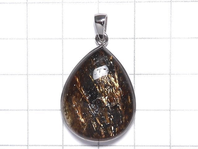 [Video][One of a kind] Copper Rutilated Quartz AAA Pendant Silver925 NO.57