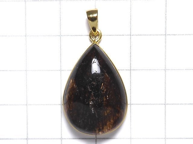 [Video][One of a kind] Copper Rutilated Quartz AAA Pendant 18KGP NO.61