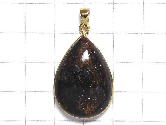 [Video][One of a kind] Copper Rutilated Quartz AAA Pendant 18KGP NO.63