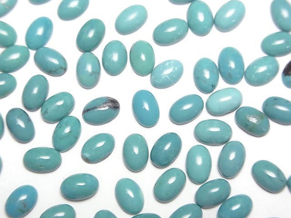 [Video]Turquoise AA++ Oval Cabochon 6x4mm 5pcs