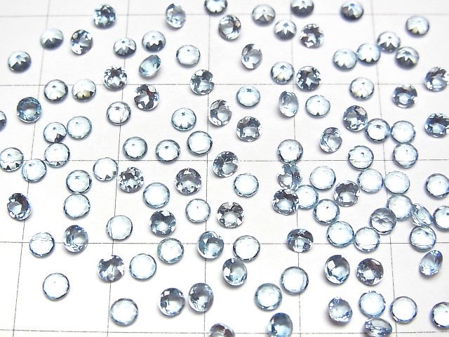 [Video]High Quality Apatite AAA Loose stone Round Faceted 3x3mm 5pcs