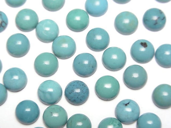 [Video]Turquoise AA++ Round Cabochon 6x6mm 3pcs