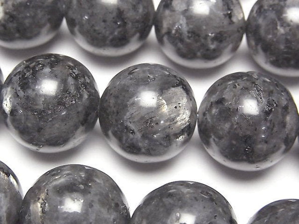 [Video]Larvikite Round 20mm 1/4 or 1strand beads (aprx.14inch/34cm)