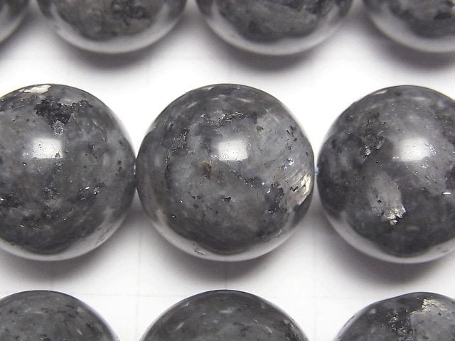 [Video]Larvikite Round 20mm 1/4 or 1strand beads (aprx.14inch/34cm)