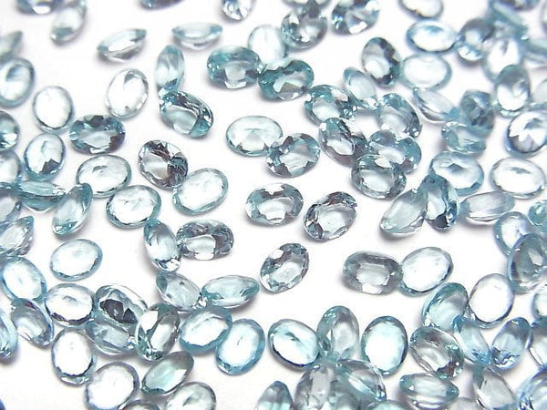 [Video]High Quality Apatite AAA Loose stone Oval Faceted 4x3mm 10pcs