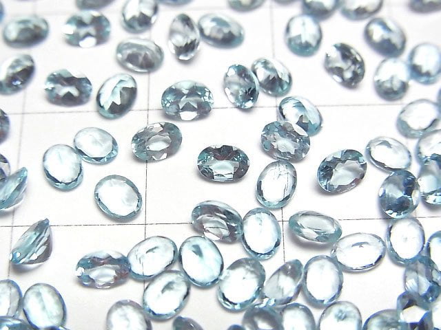 [Video]High Quality Apatite AAA Loose stone Oval Faceted 4x3mm 10pcs