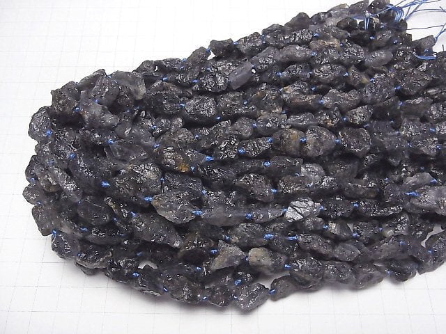 [Video] Iolite Rough Rock Nugget 1strand beads (aprx.15inch/38cm)