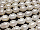 [Video] Fresh Water Pearl AA++ Rice 8x6x6mm White 1strand beads (aprx.14inch/35cm)