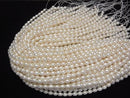 [Video] Fresh Water Pearl AA++ Rice 8x6x6mm White 1strand beads (aprx.14inch/35cm)