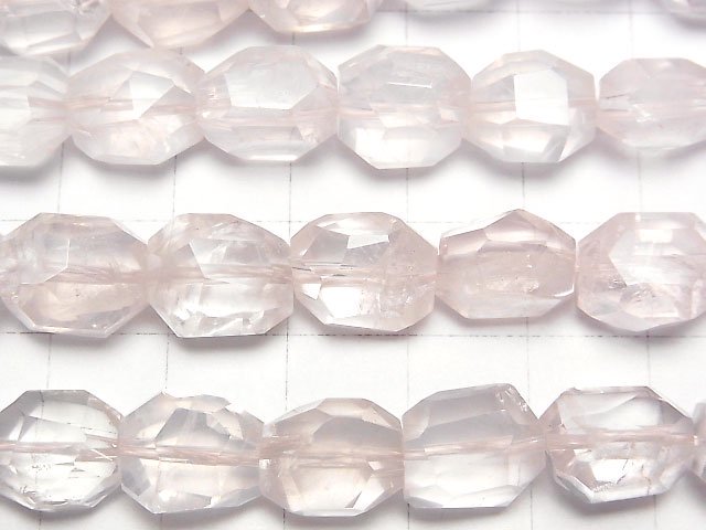 [Video]High Quality! Rose Quartz AA++ Faceted Nugget half or 1strand beads (aprx.15inch/36cm)