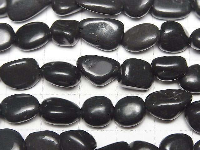 Shungite AAA Nugget  1strand beads (aprx.15inch/36cm)