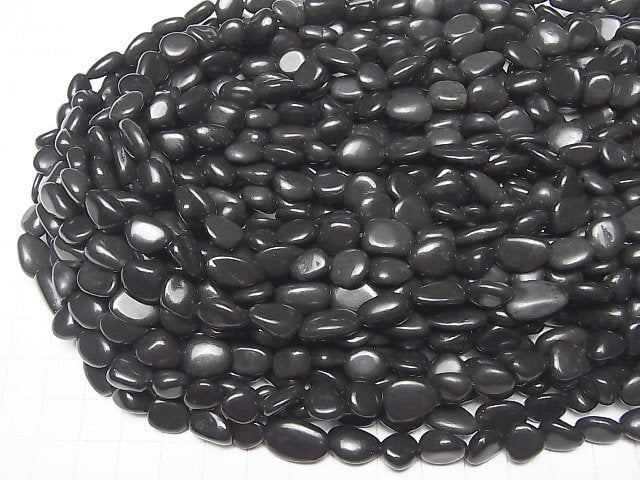 Shungite AAA Nugget  1strand beads (aprx.15inch/36cm)