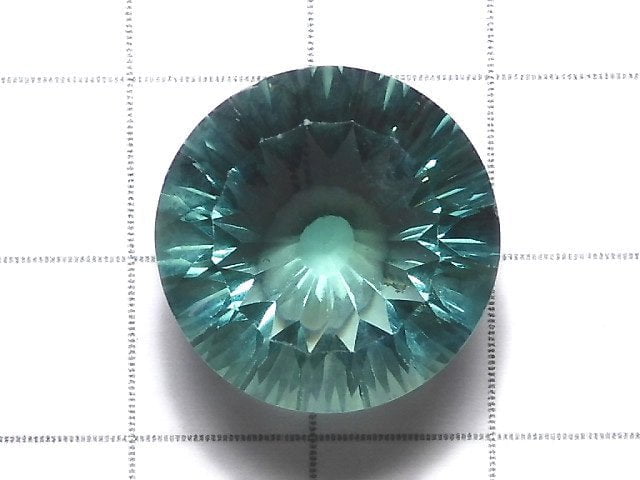 [Video][One of a kind] High Quality Green Fluorite AAA Faceted Loose stone 1pc NO.6