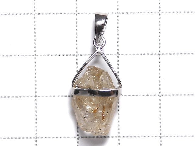 [Video][One of a kind] Oil in Quartz Point Pendant Silver925 1pc NO.23