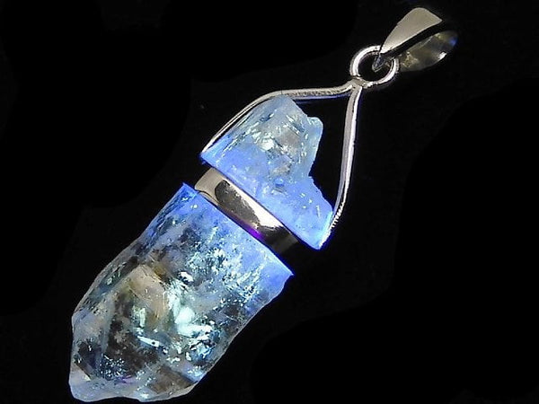 [Video][One of a kind] Oil in Quartz Point Pendant Silver925 1pc NO.27