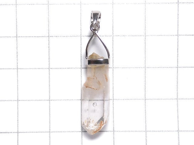 [Video][One of a kind] Oil in Quartz Point Pendant Silver925 1pc NO.28