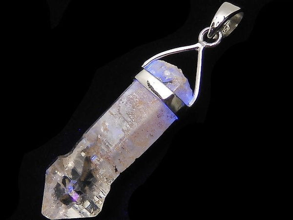 [Video][One of a kind] Oil in Quartz Point Pendant Silver925 1pc NO.33