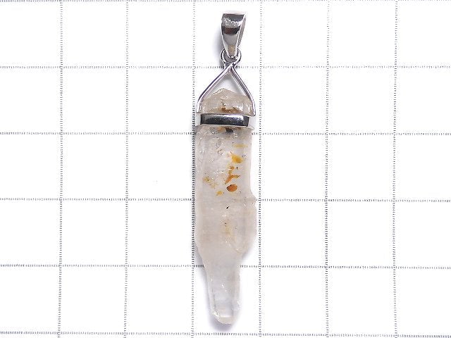 [Video][One of a kind] Oil in Quartz Point Pendant Silver925 1pc NO.38