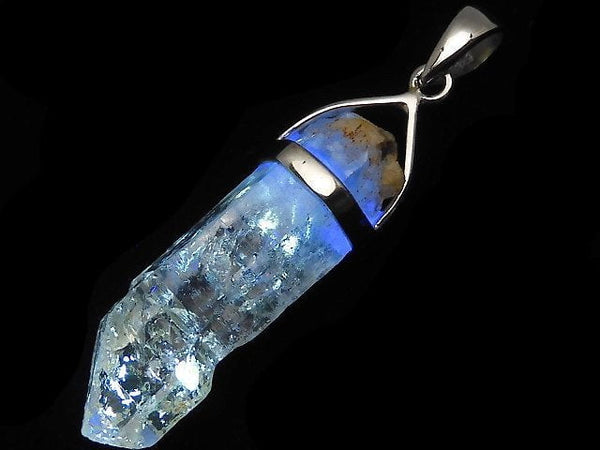 [Video][One of a kind] Oil in Quartz Point Pendant Silver925 1pc NO.39