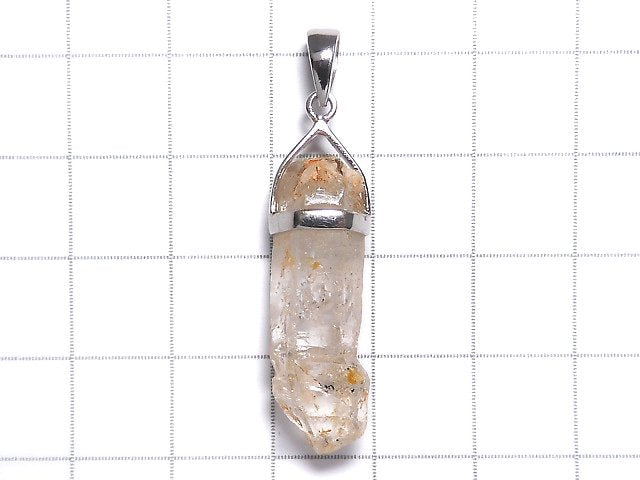 [Video][One of a kind] Oil in Quartz Point Pendant Silver925 1pc NO.39