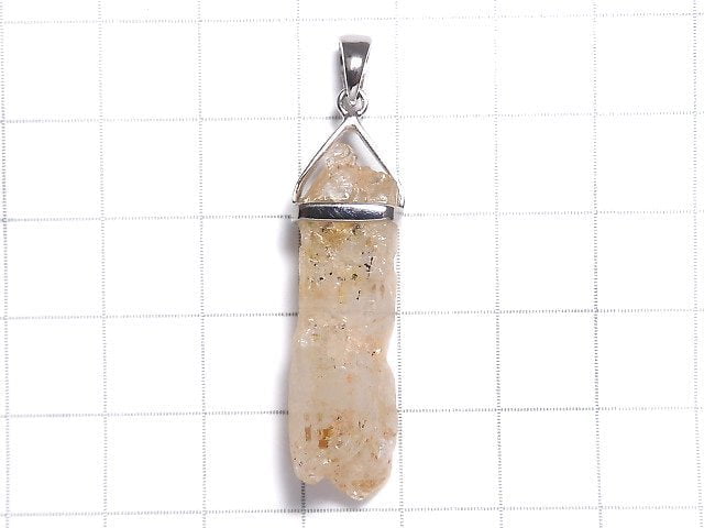 [Video][One of a kind] Oil in Quartz Point Pendant Silver925 1pc NO.40