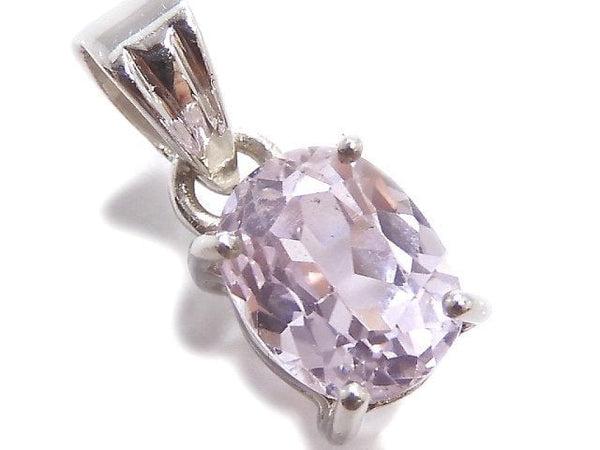 [Video][One of a kind] High Quality Kunzite AAA Faceted Pendant Silver925 NO.42