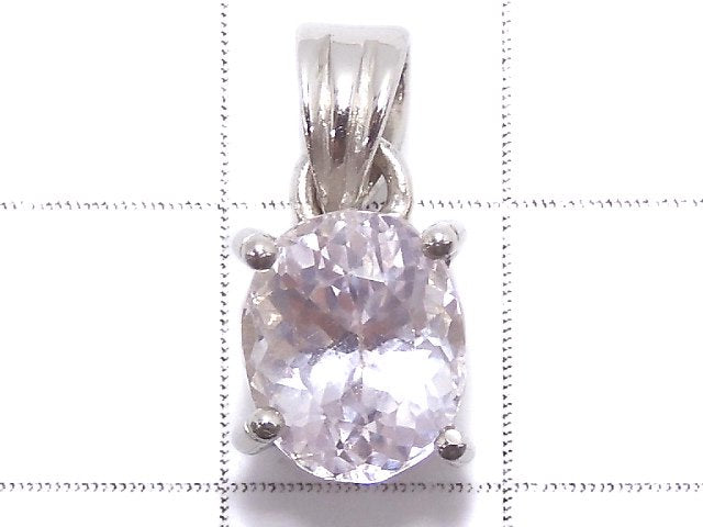 [Video][One of a kind] High Quality Kunzite AAA Faceted Pendant Silver925 NO.43
