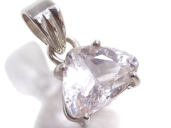 [Video][One of a kind] High Quality Kunzite AAA Faceted Pendant Silver925 NO.46